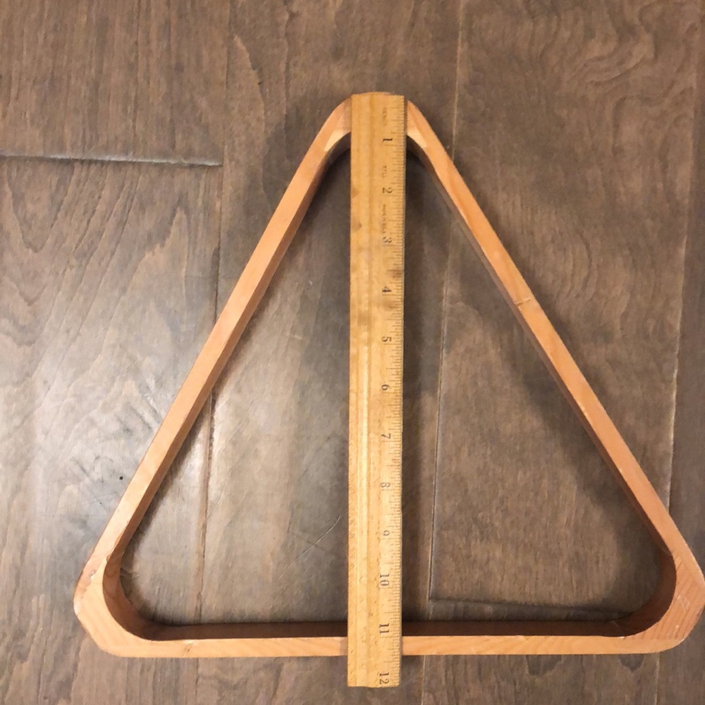 Solid Wood Billiard 8-Ball Triangle Pool Ball Racks - Picture 5 of 7